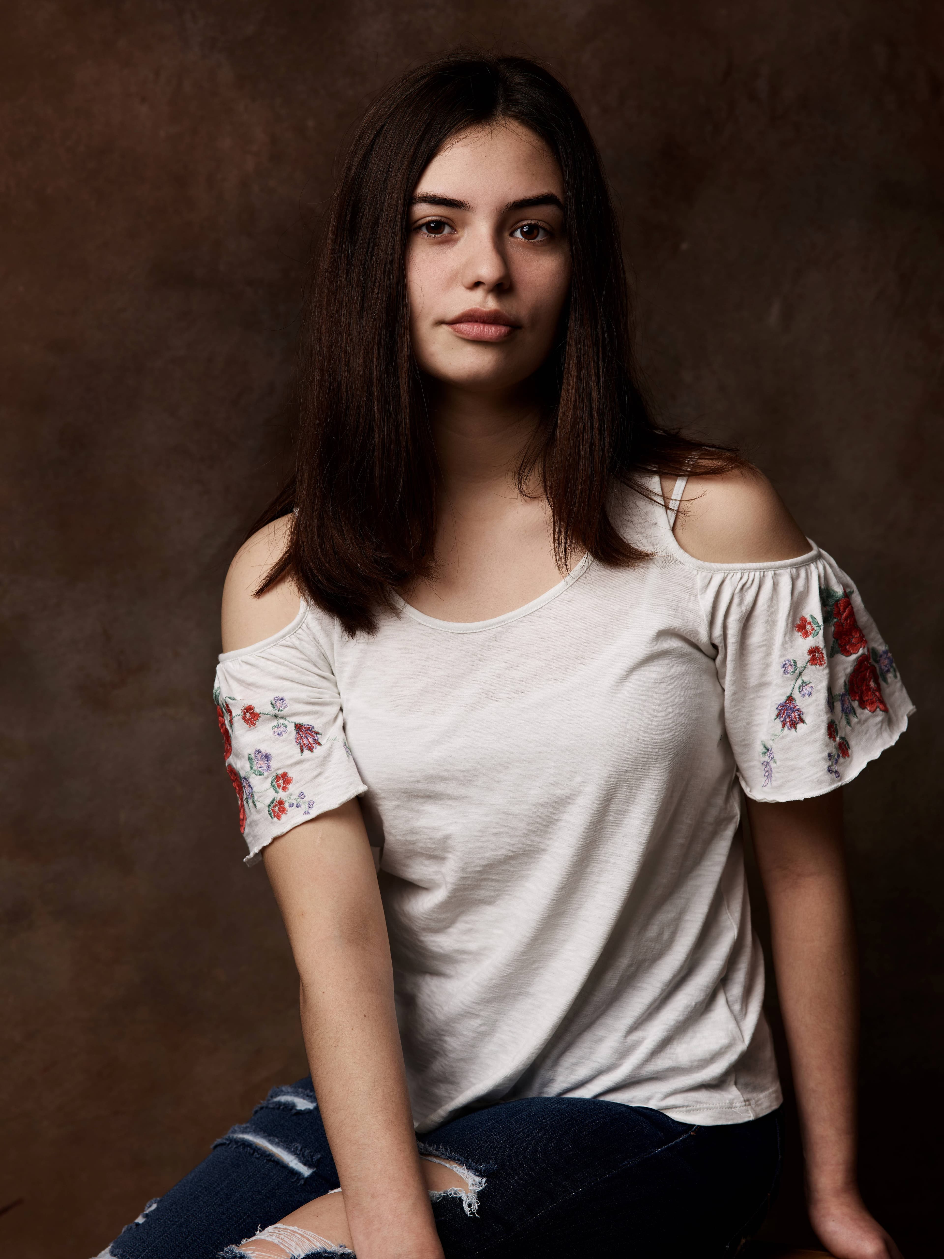 Portrait on a Brown backdrop