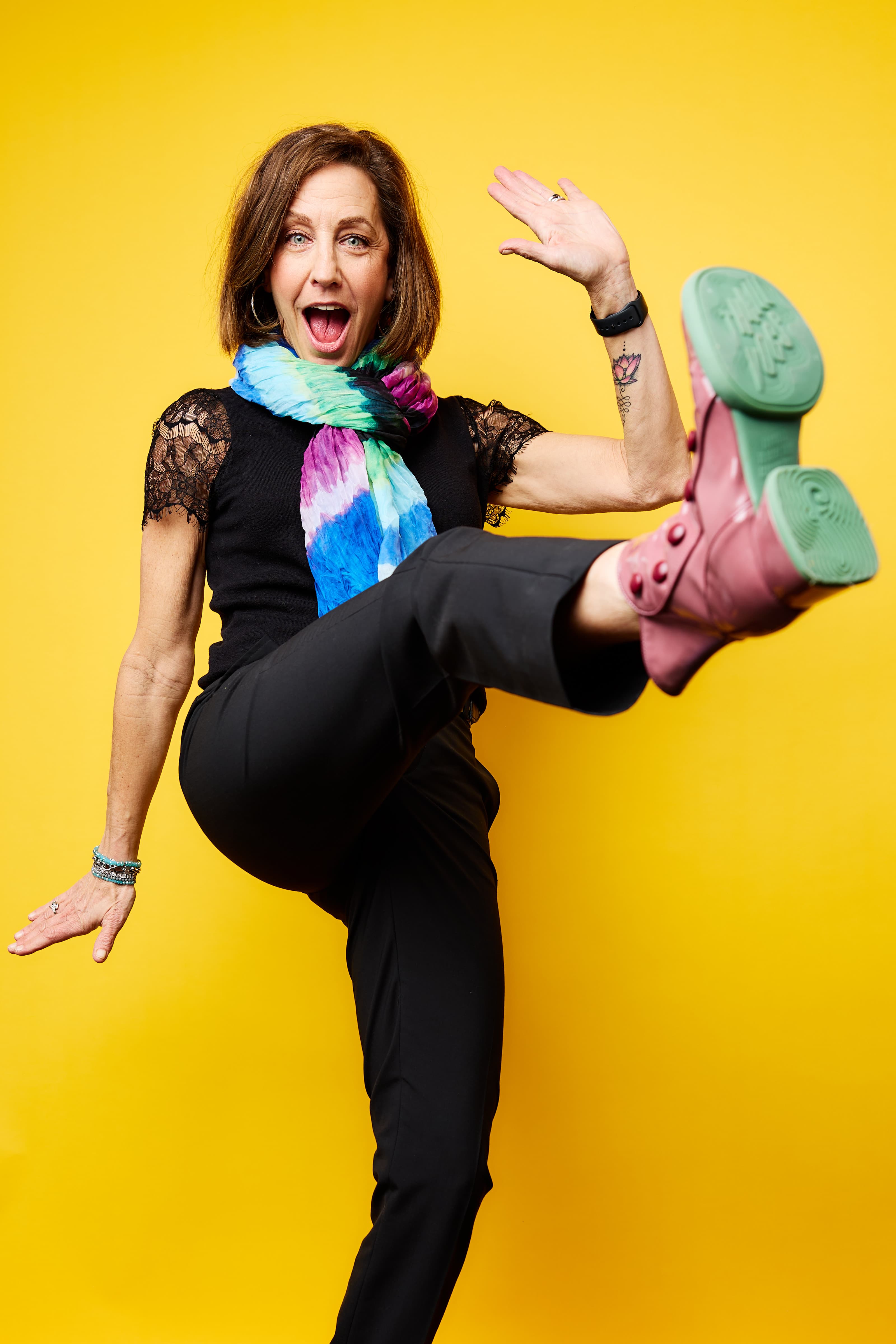 Portrait on a Deep Yellow backdrop