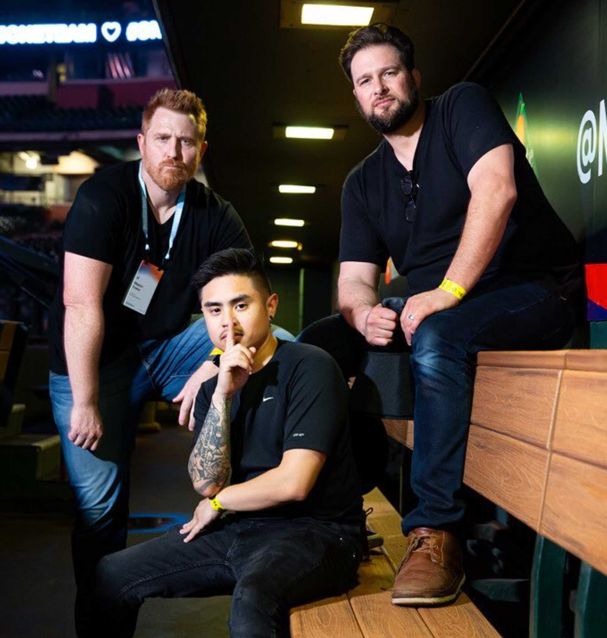 Crew behind the scenes at a shoot (placeholder team shot)