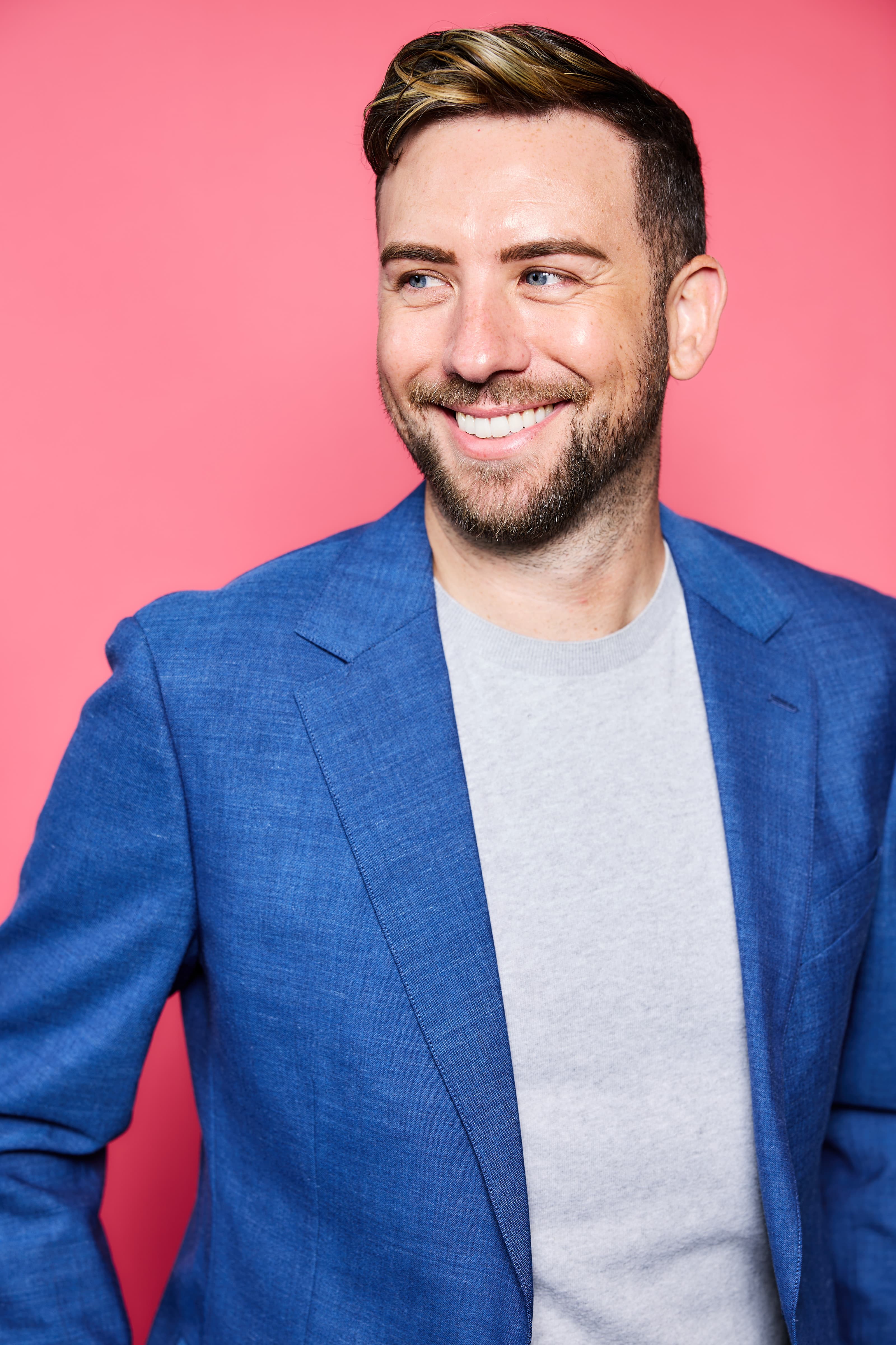 Portrait on a Tulip backdrop